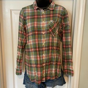 J. Crew Semi-fitted Flannel Top